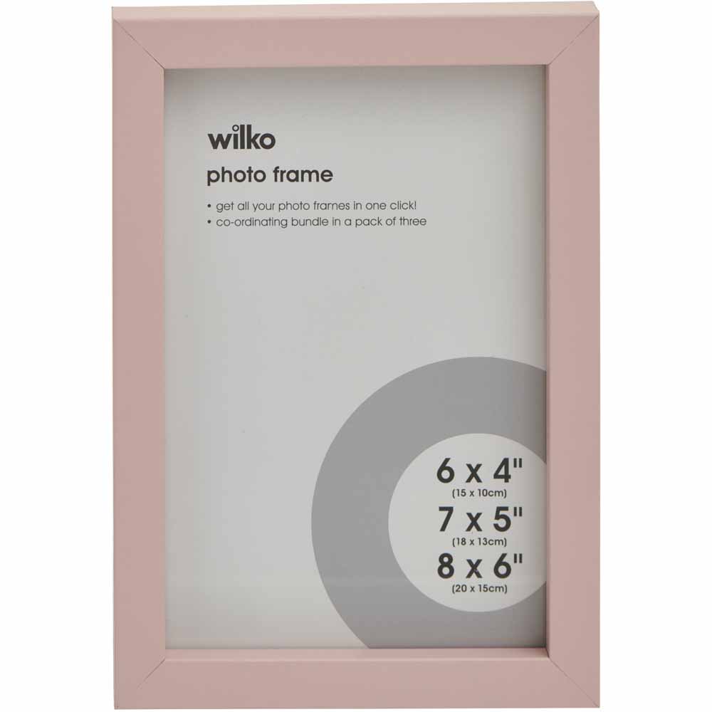 Wilko Blush Multi Photo Frame 3pk Wilko