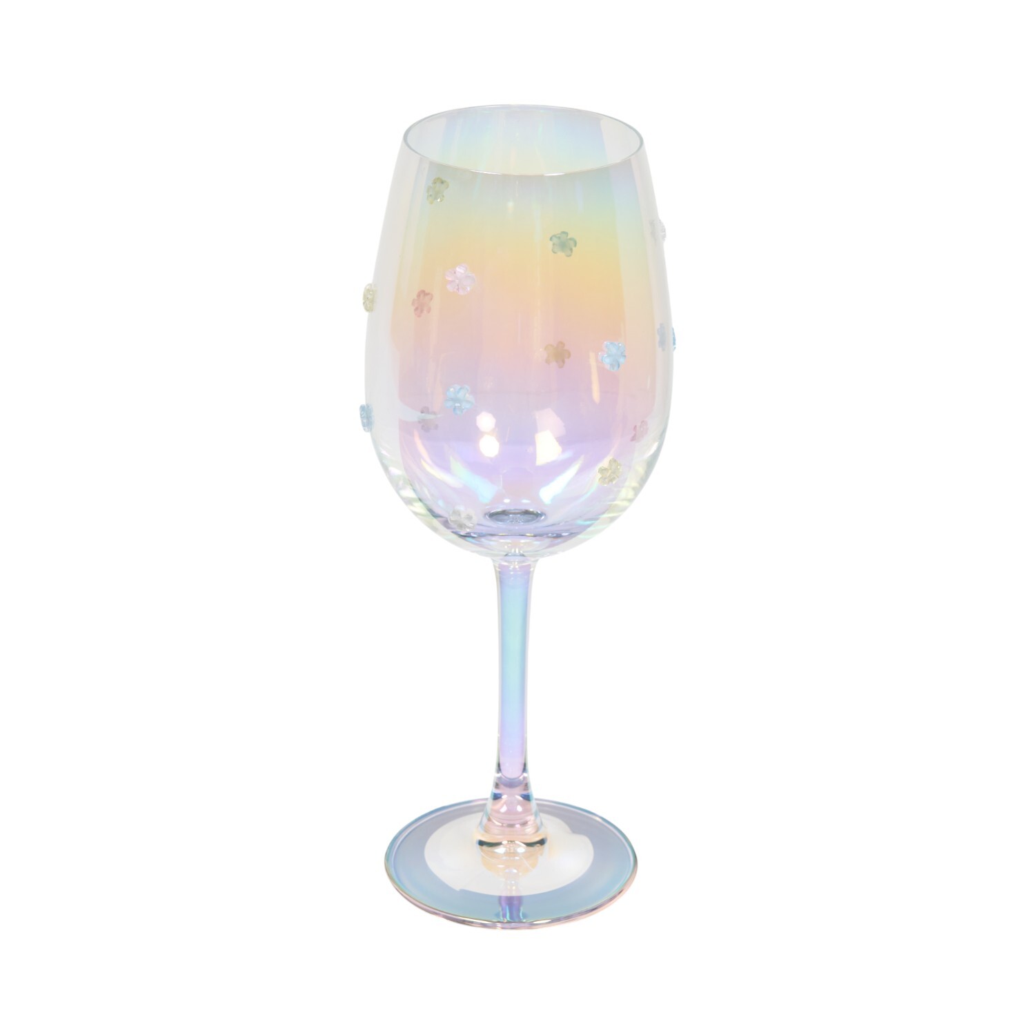 Lustre Flower Wine Glass Image 4