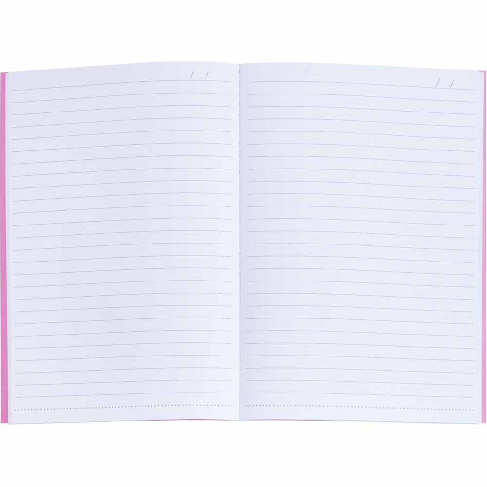 Wilko Exercise Book A5 3pk Pink Image 6