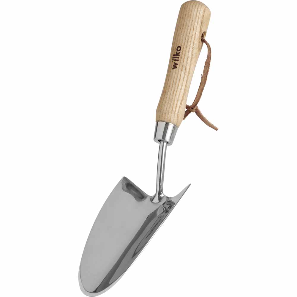 Wilko Wood Handle Stainless Steel Hand Trowel Wilko
