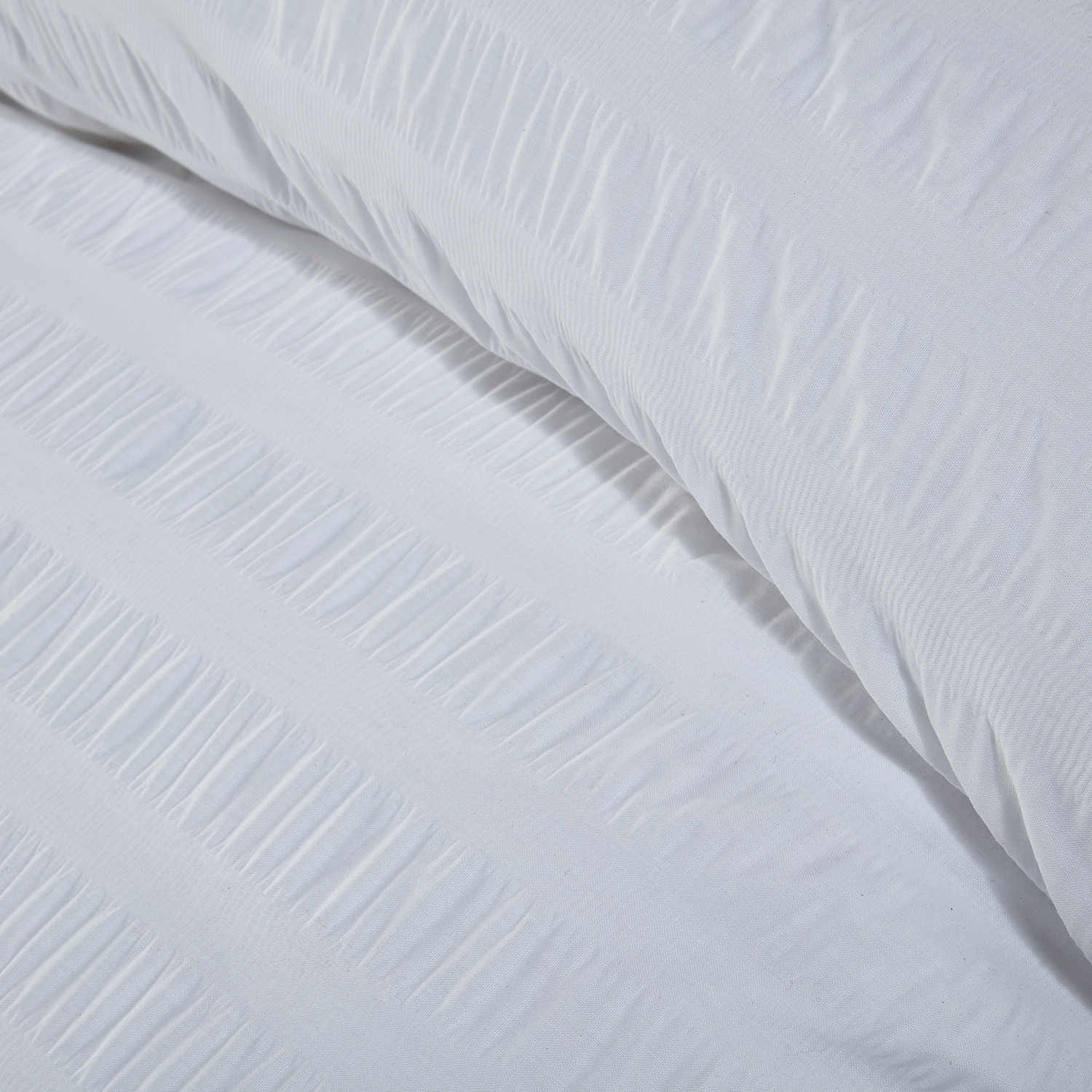 Divante Seersucker Duvet Set - Silver / Superking Image 3