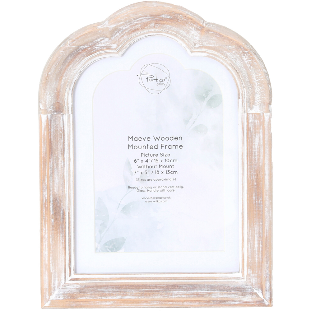 Maeve Wooden Mounted Frame Natural 6 x 4inch Image 1