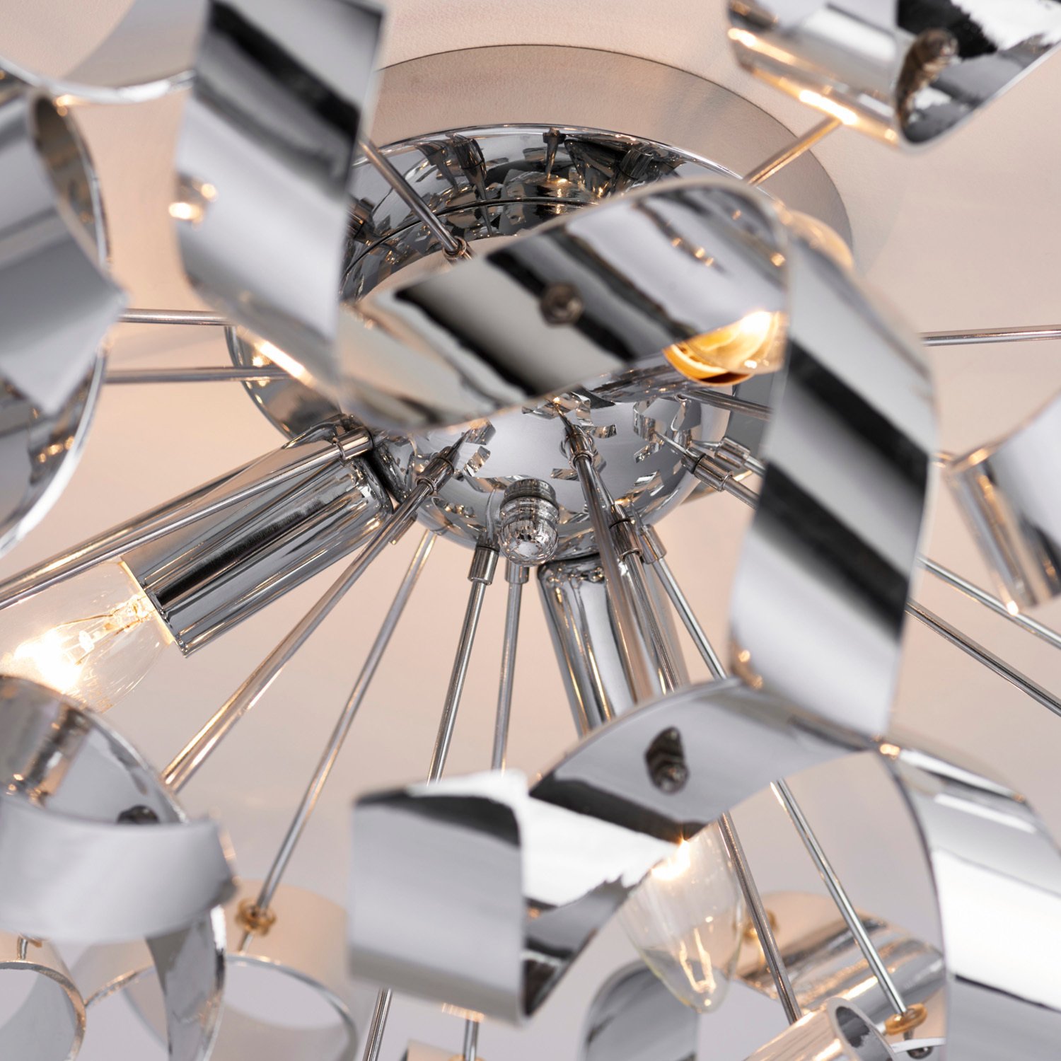 Chrome Twist 3 Flush Light Ceiling Fitting Wilko
