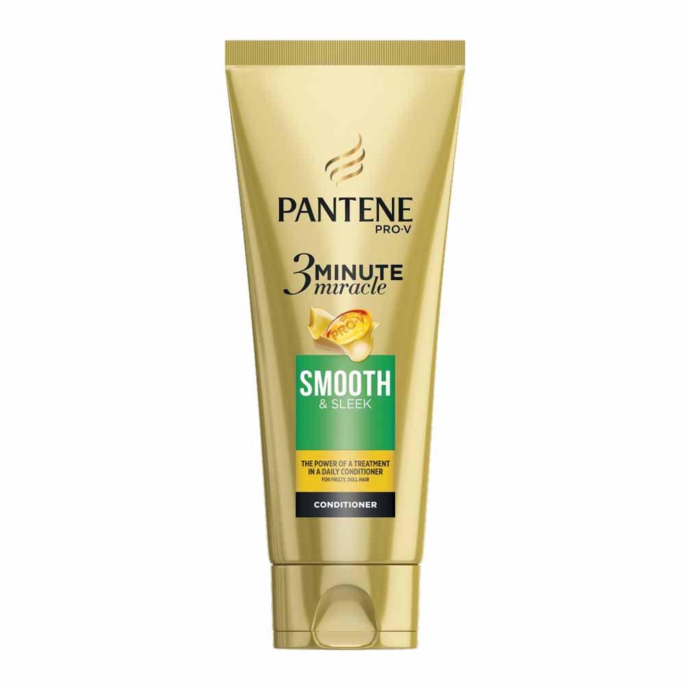 Pantene 3 Minute Miracle Smooth and Sleek Conditioner 200ml Image 2