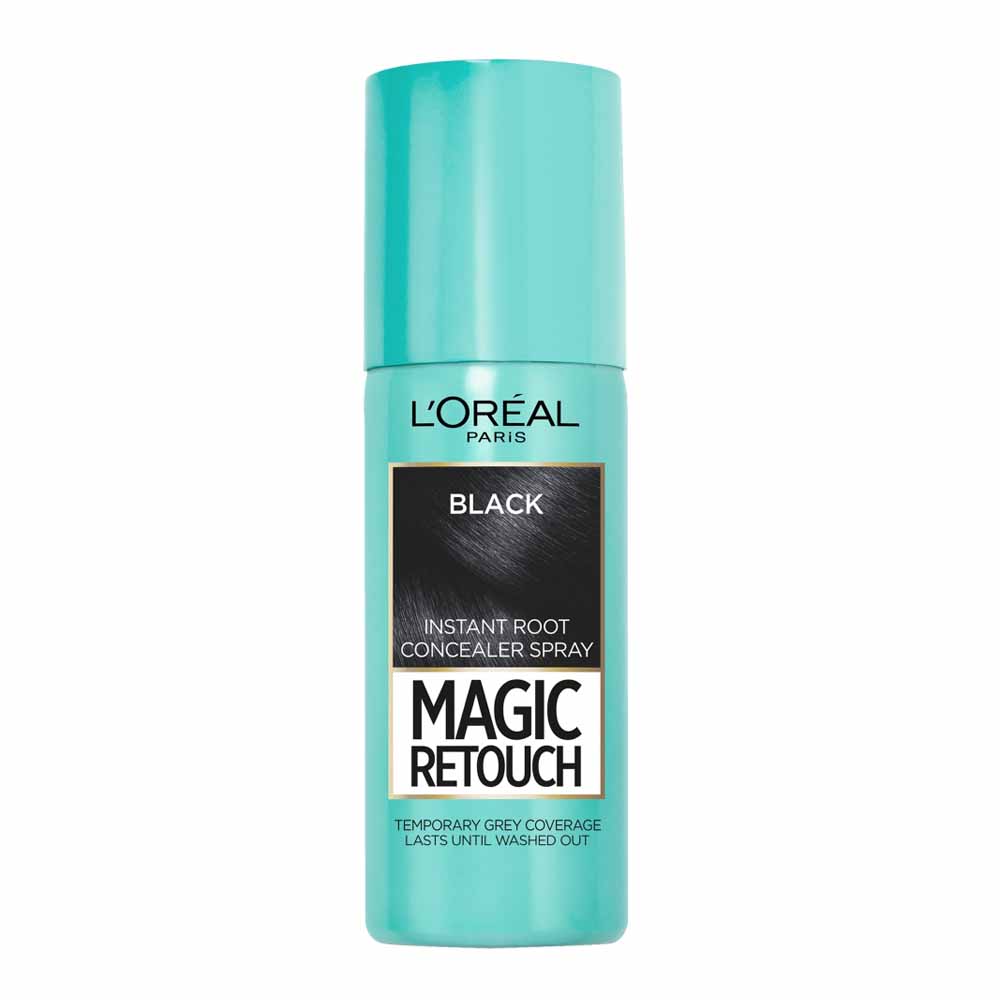 L'Oreal Paris Magic Retouch Instant Root Concealer Spray Black Image 1