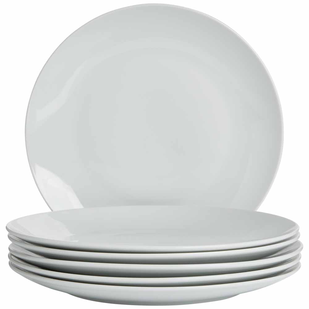 Waterside 42 piece Coupe White Dinner Set Image 3