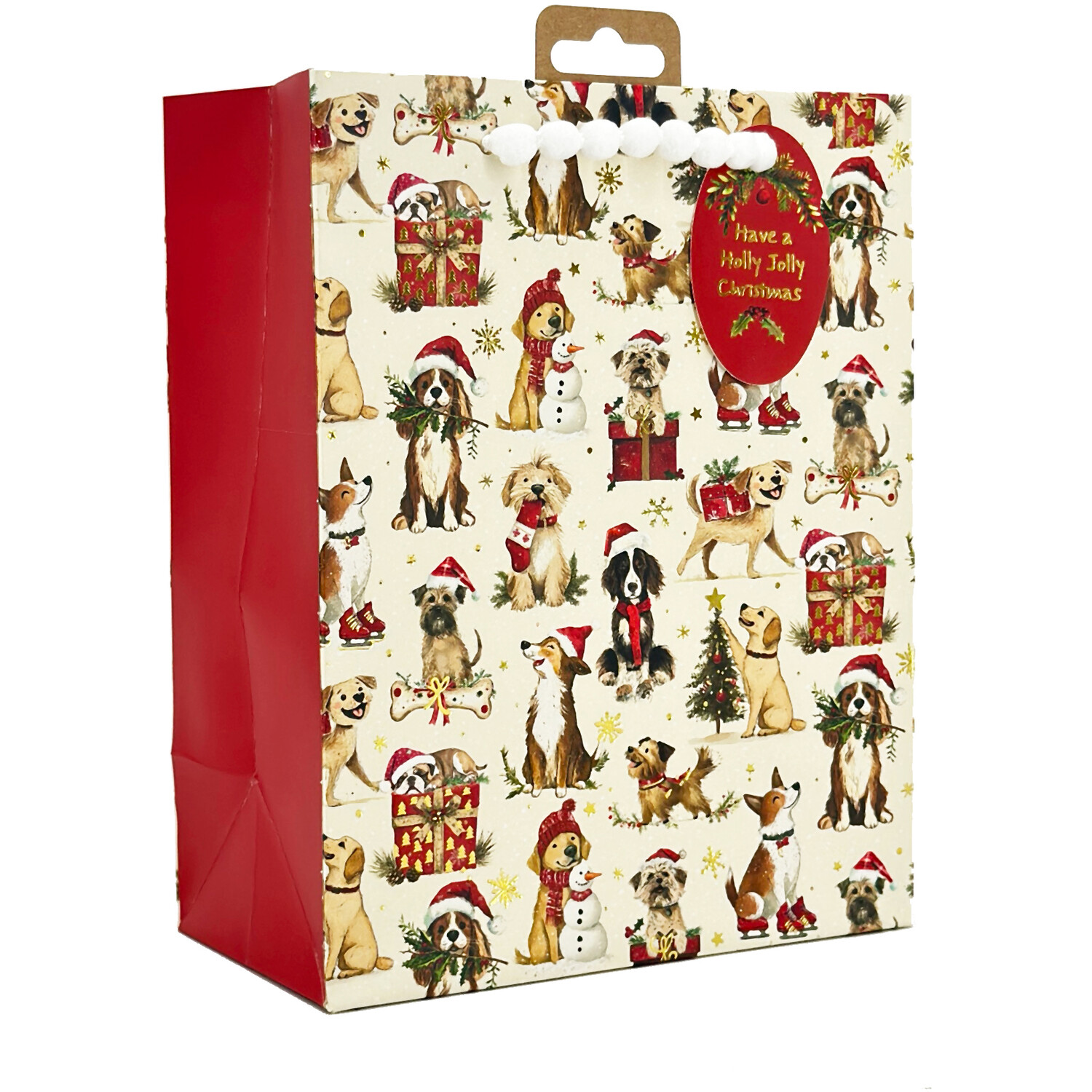 Festive Pup Gift Bag Multicolour Image 2