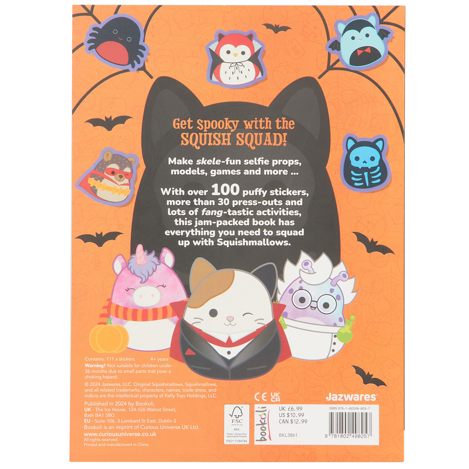 Squishmallows Halloween Spooky Sticker Book - Multicolour Image 2