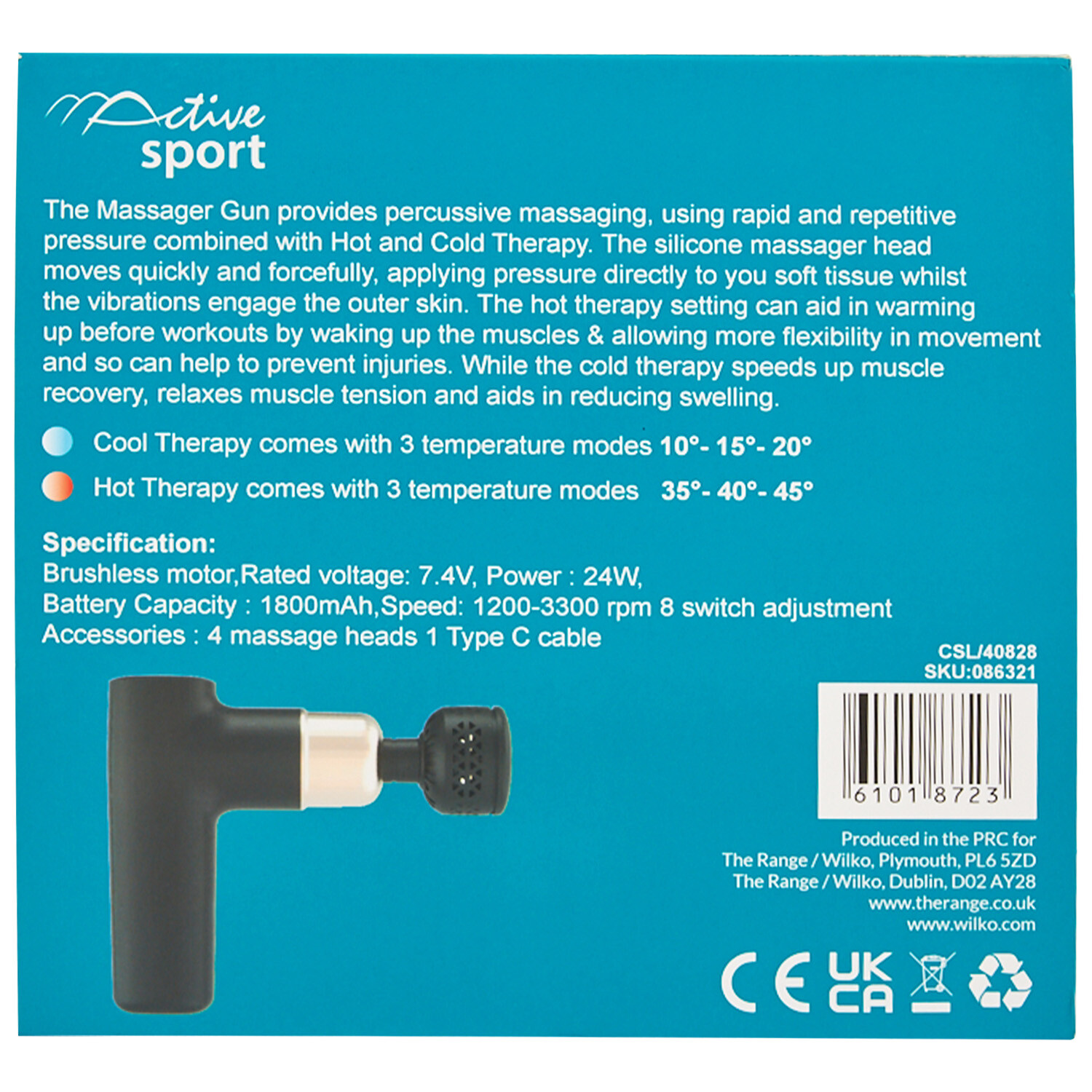 Handheld Massager for Hot and Cold Therapy - Black Image 3