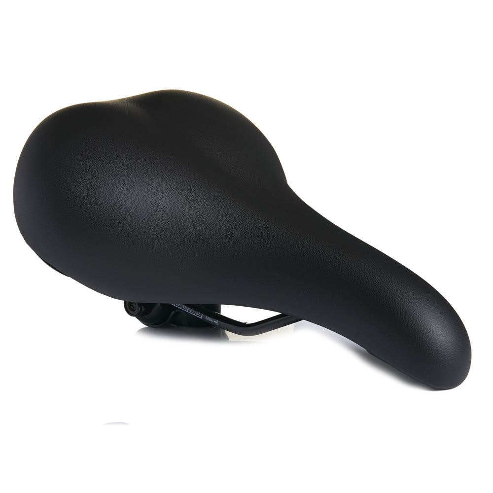 Wilko Black Comfort Gel Bike Saddle Image