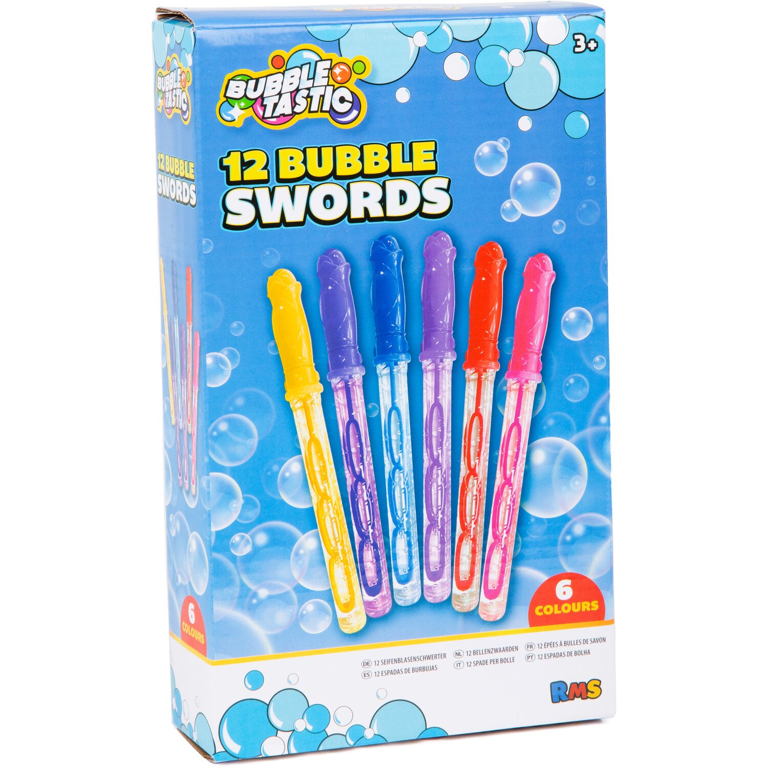 Pack of 12 Bubble Swords Multicolour Image