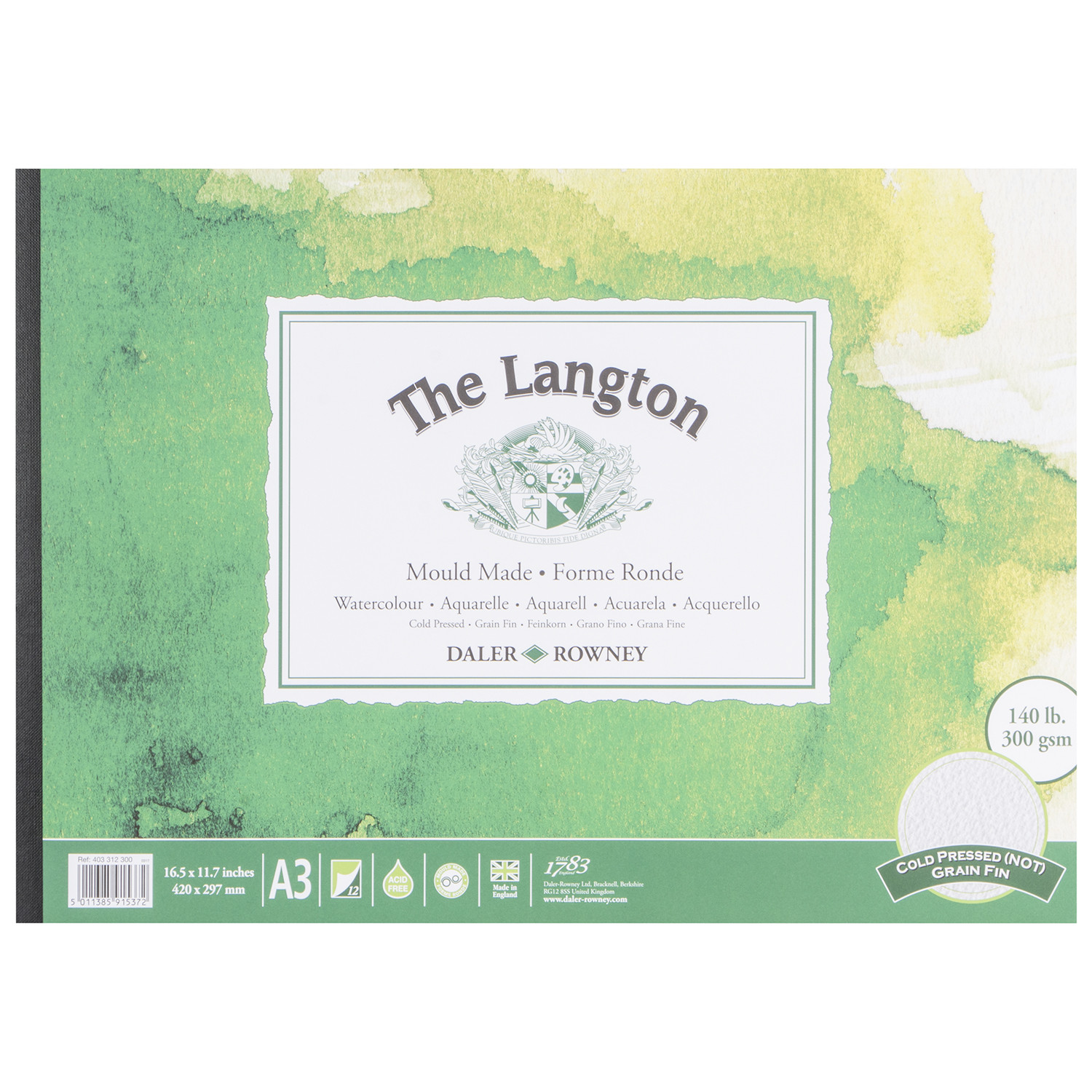 Daler-Rowney The Langton Watercolour Pad - A3 Image