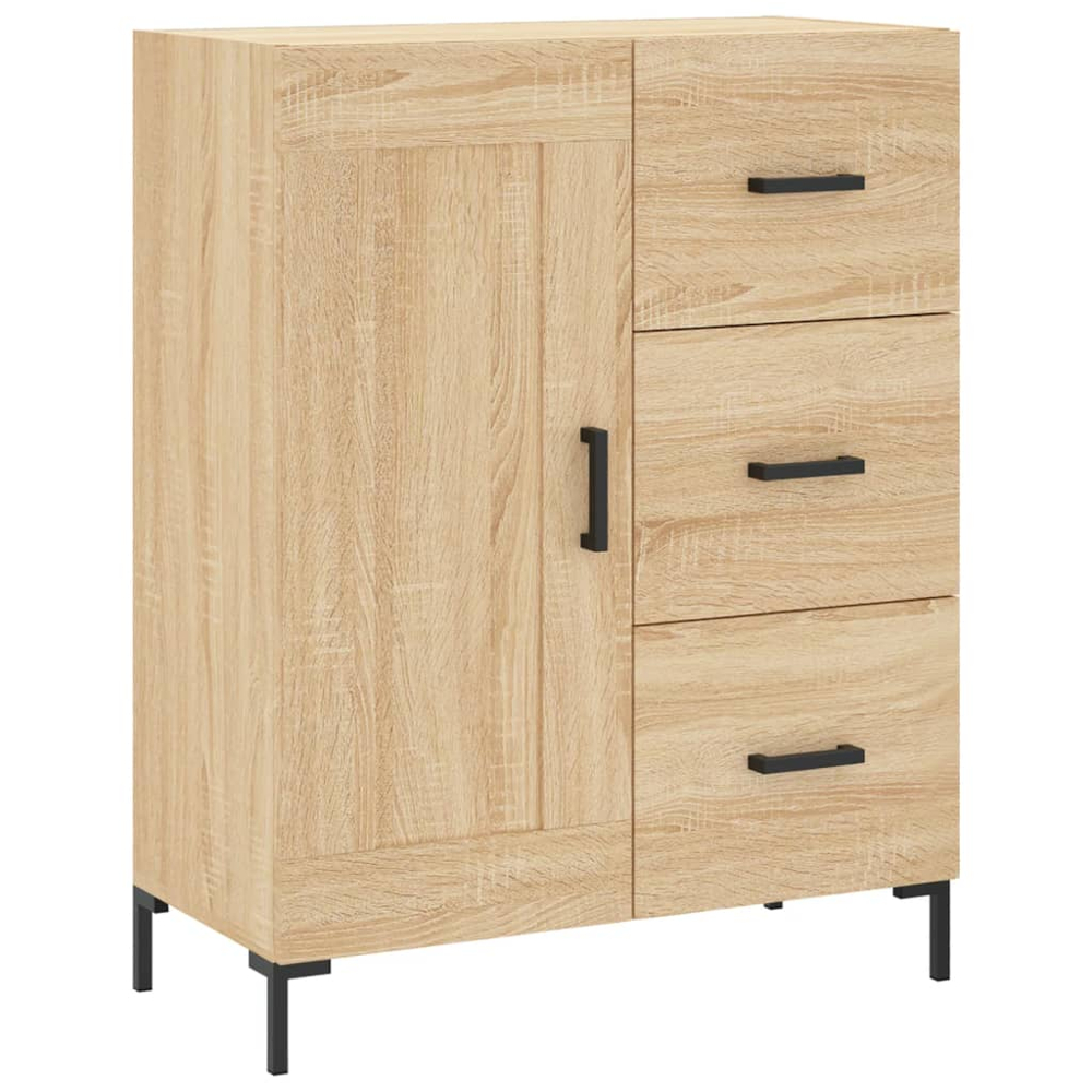 vidaXL 3 Door 3 Drawer Sonoma Oak Highboard Image 7