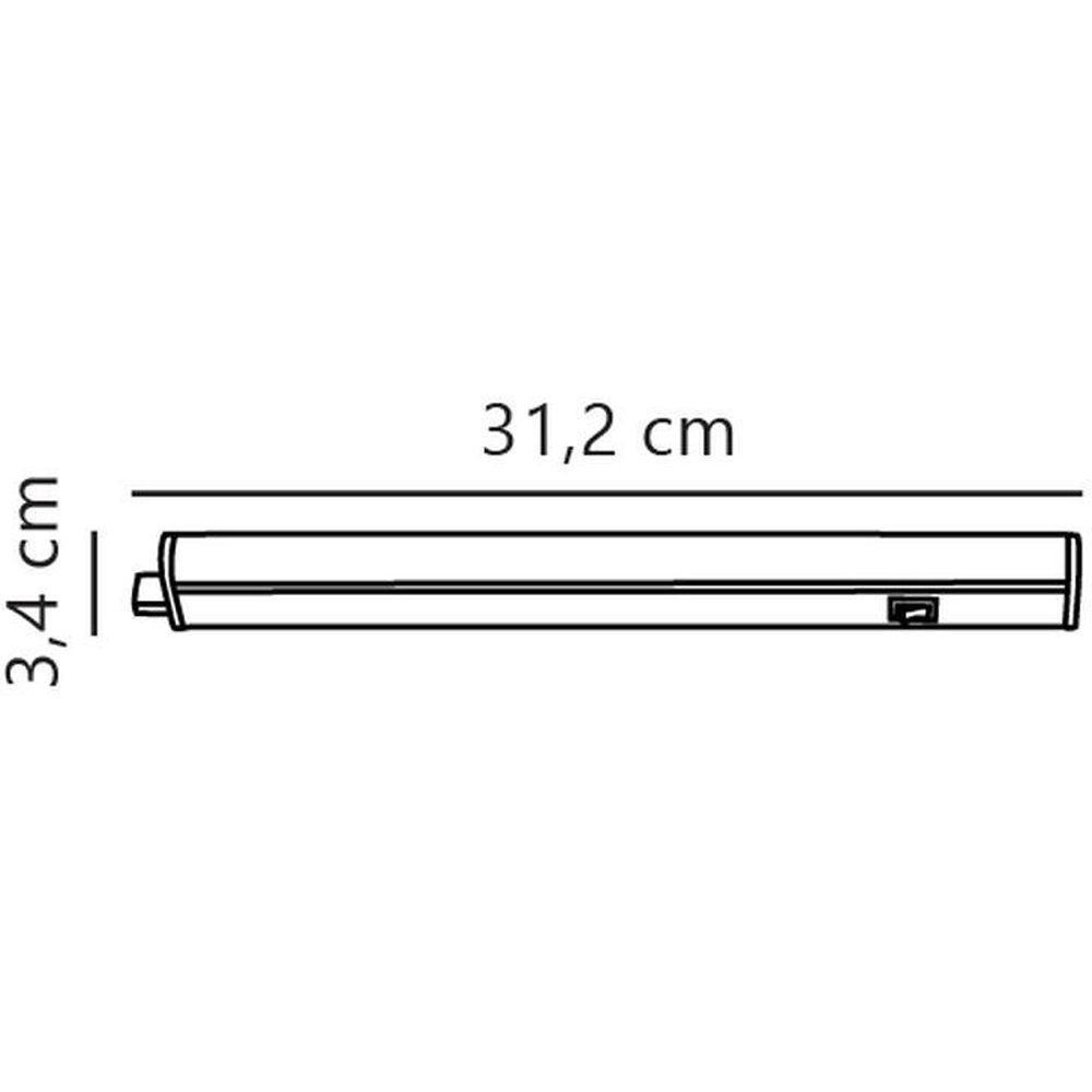 Nordlux Renton 30 420 Lumens 2700K White LED Batten Fitting Light Image 4