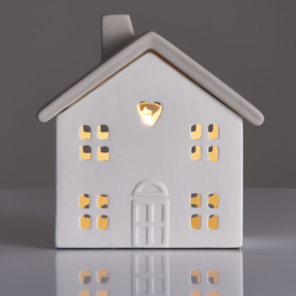 Wilko Ceramic House Lamp Wilko
