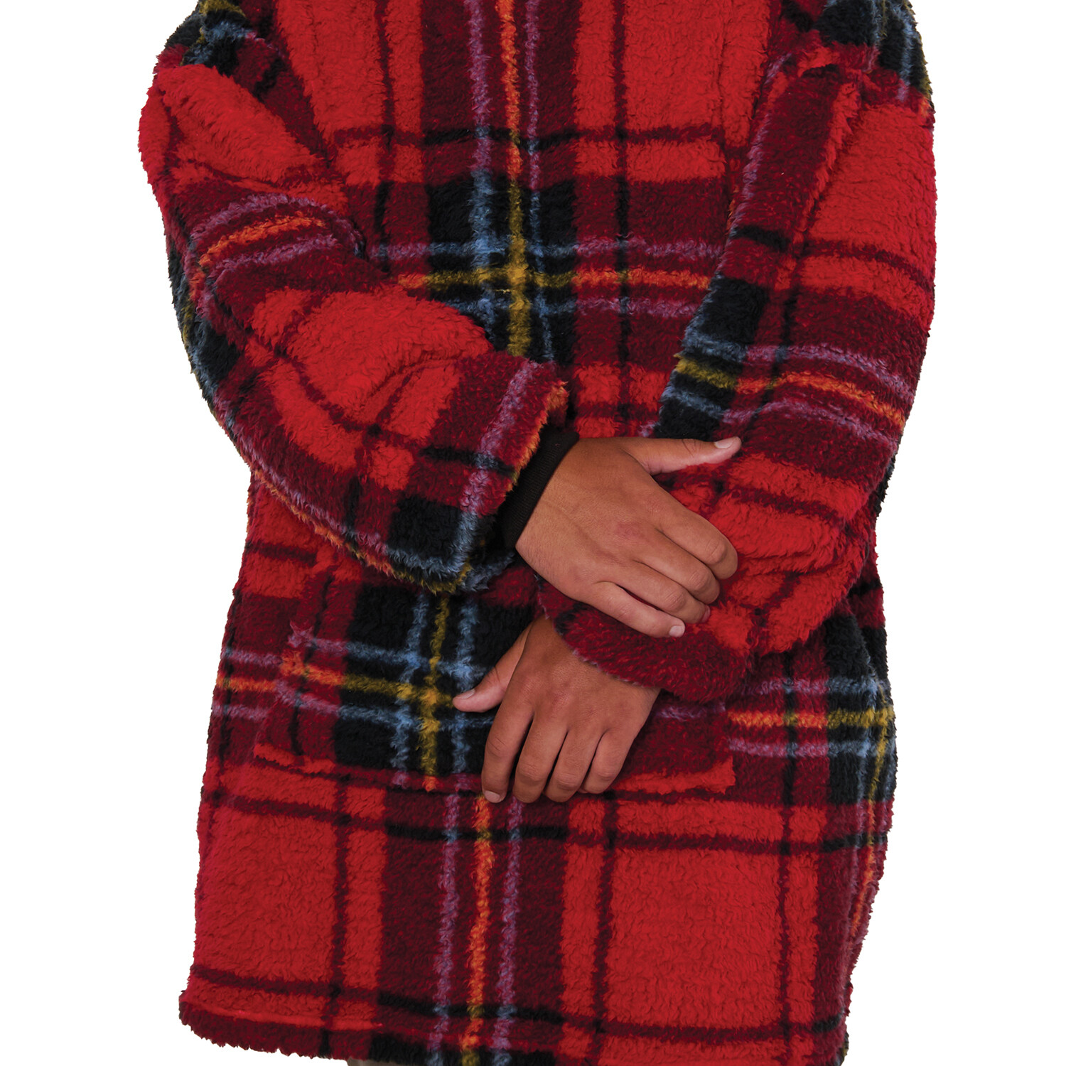 Printed Sherpa Hoodie Image 21