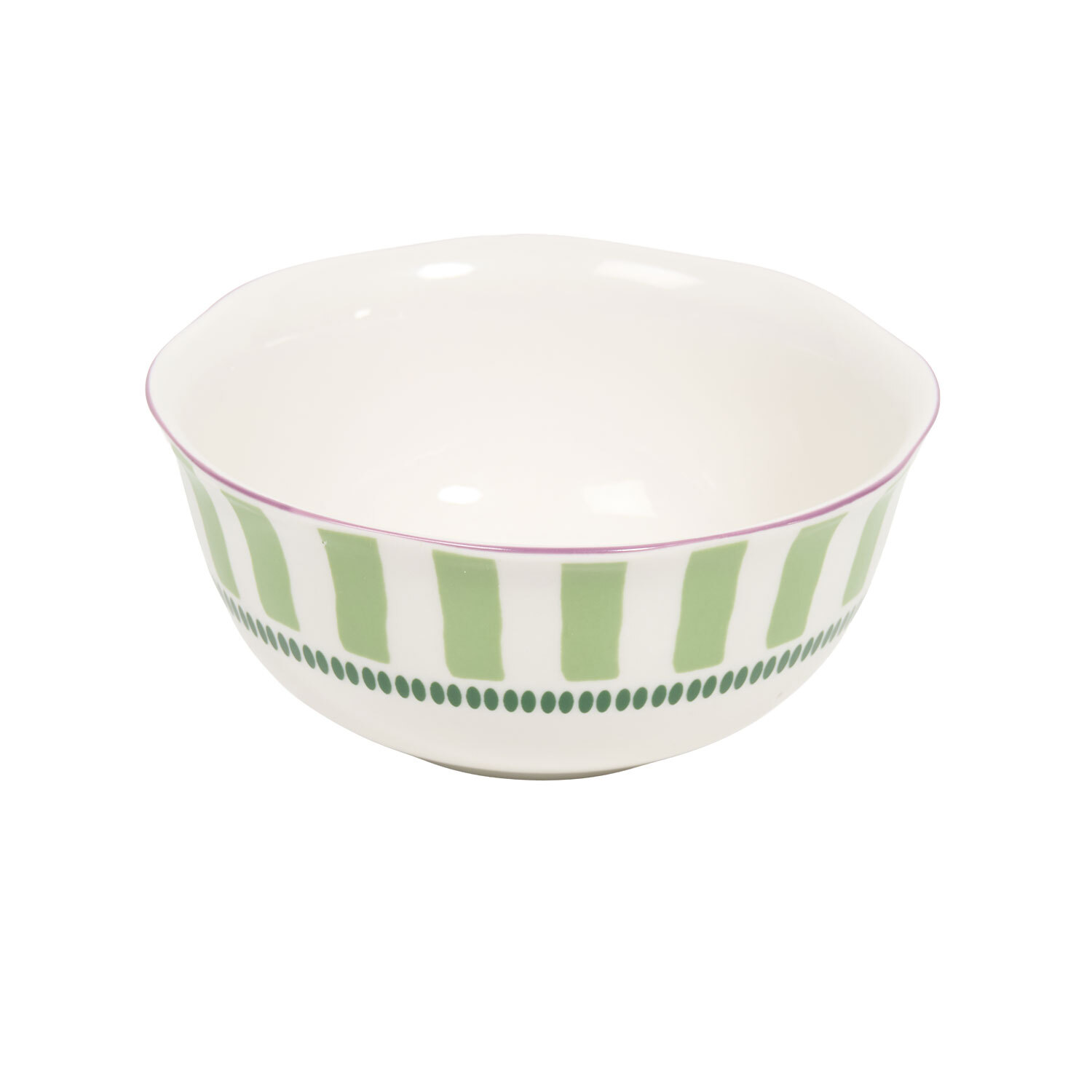 Candy Stripes Bowl Green Image 3