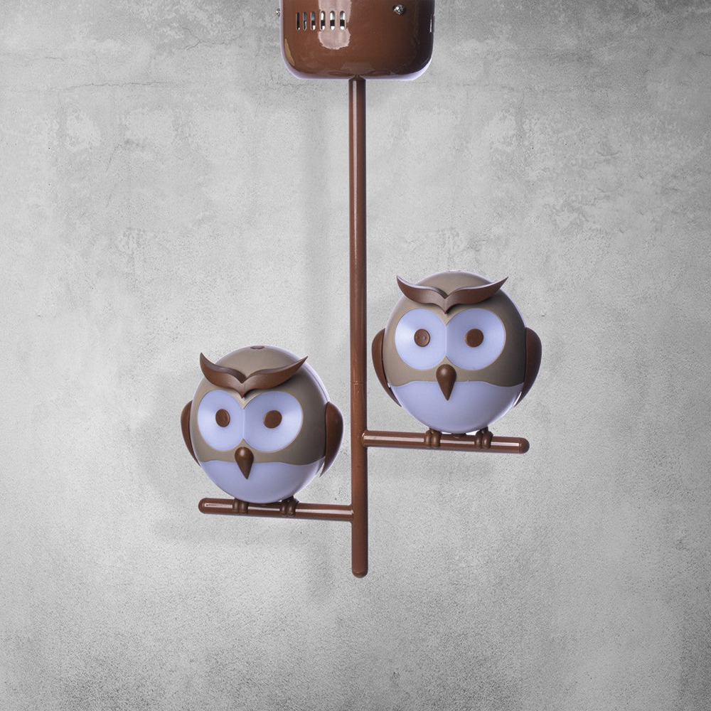 Milagro Owl Brown LED Ceiling Lamp 230V Image 2