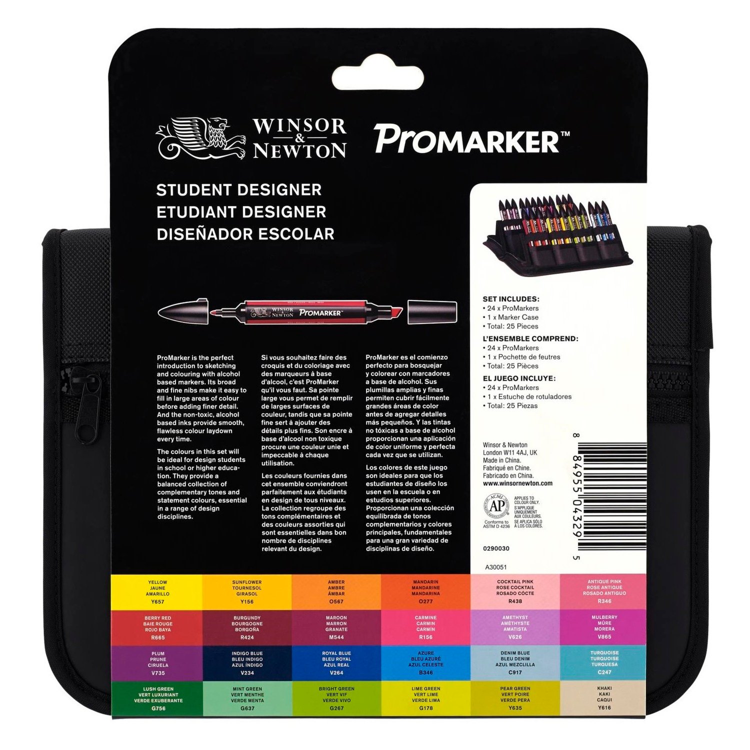 Winsor & Newton 25 Piece Promarker Pen Set Image 3