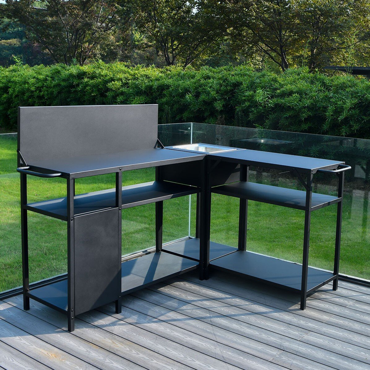 Columbus Outdoor Kitchen - Black Image 1