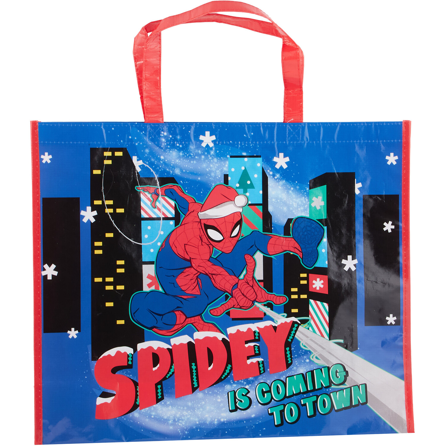 Christmas Spiderman Shopper Bag Image 1