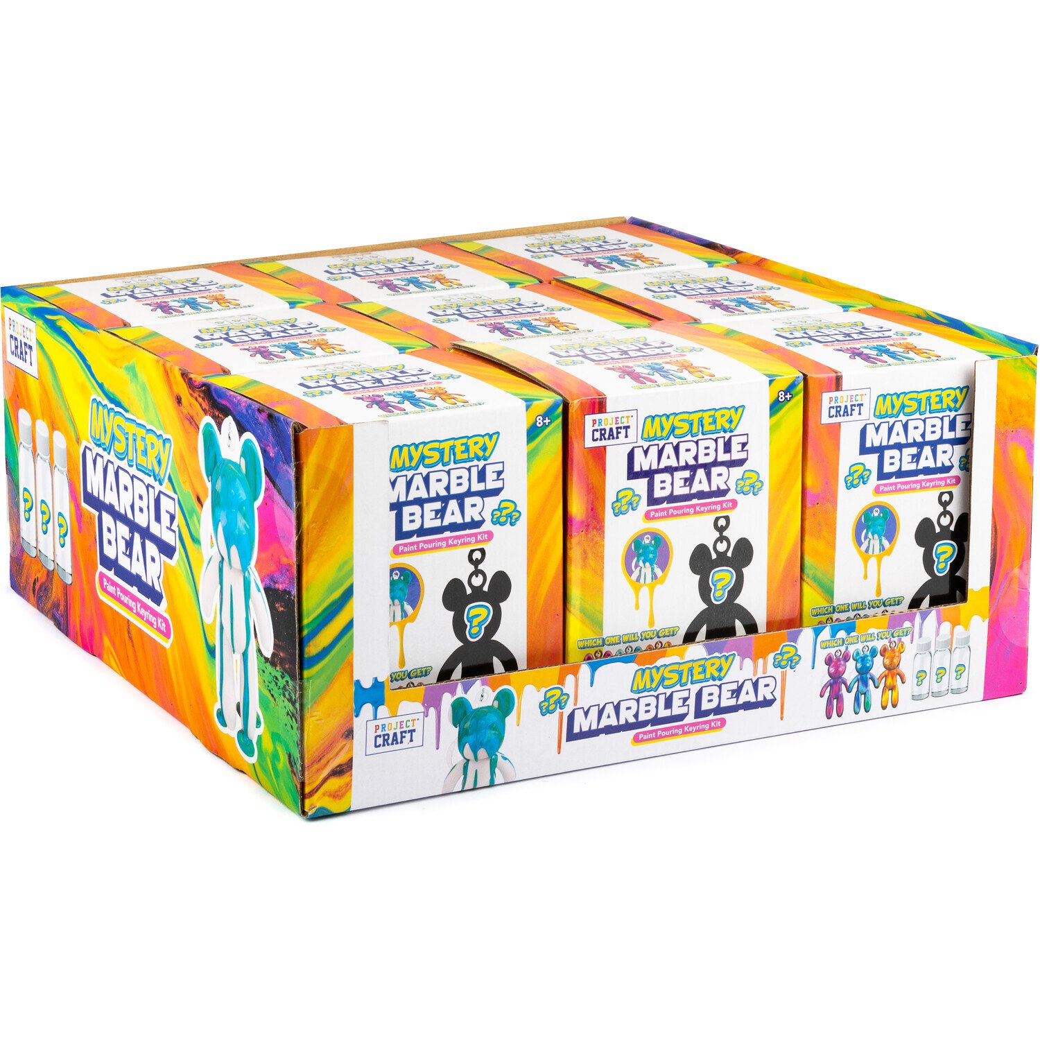 Mystery Marble Bear Marble Pouring Kit - Multicolour Image 2