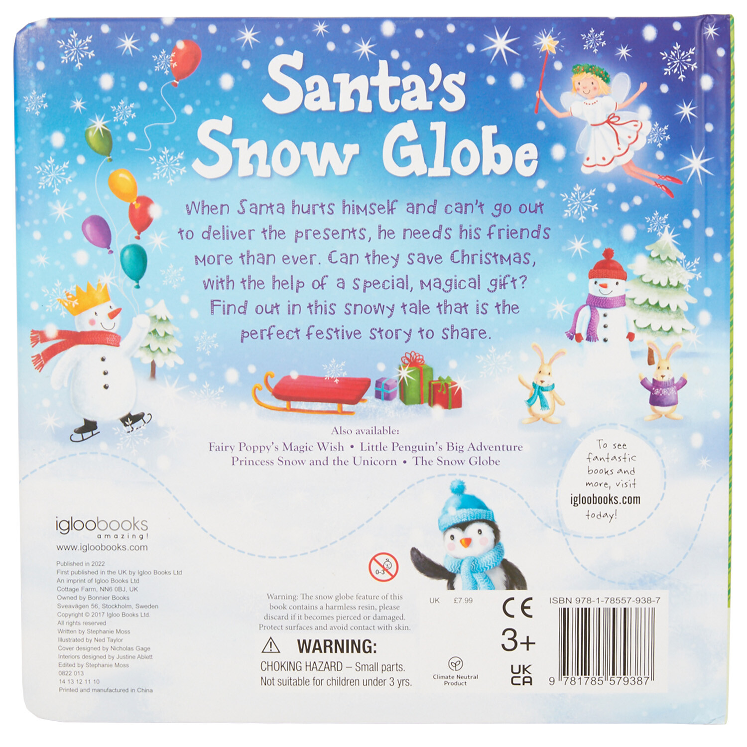 Santa or Penguin Glitter Globes Book - Multicolour Image 4
