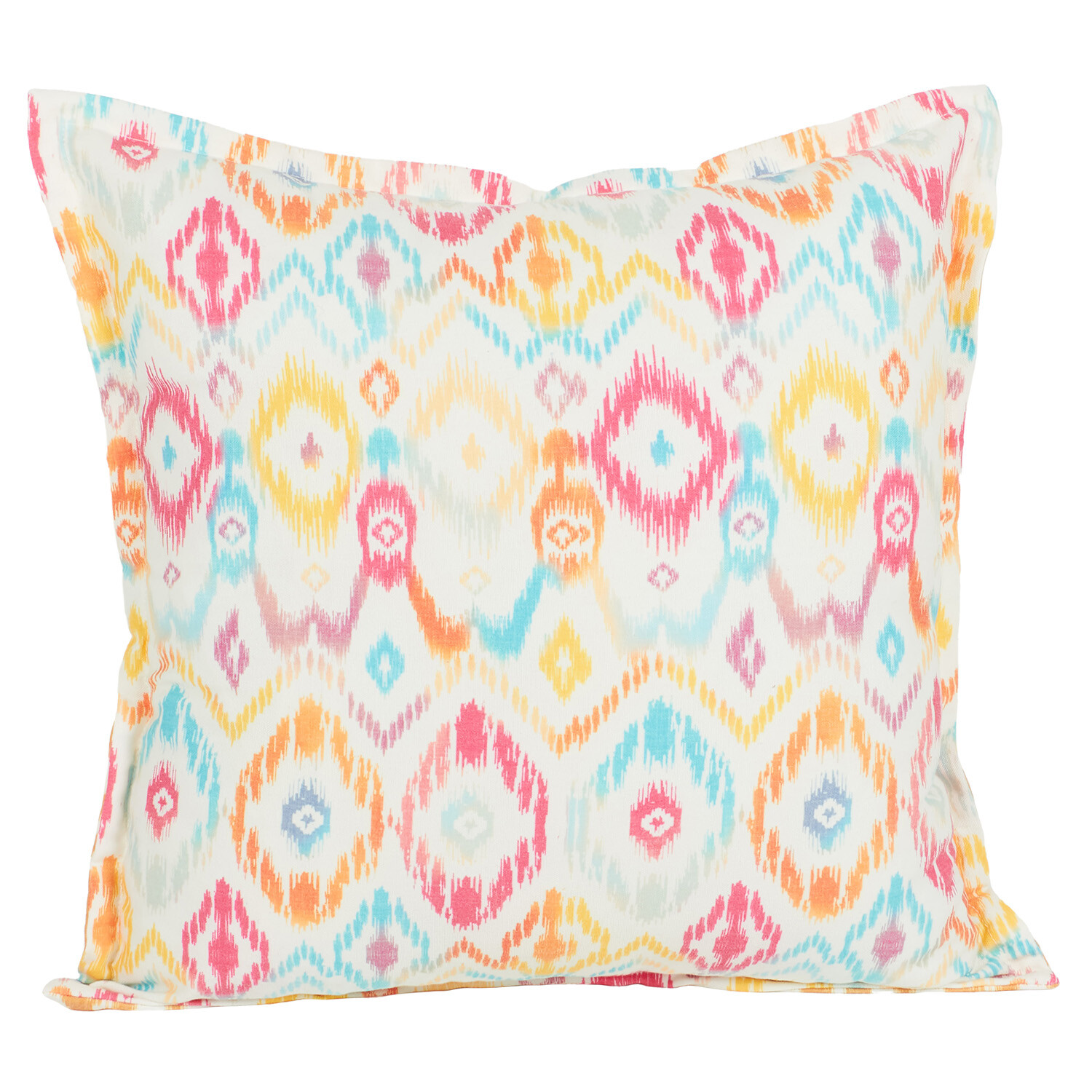 Ikat Brights Reversible Cushion - Multicolour Image 1