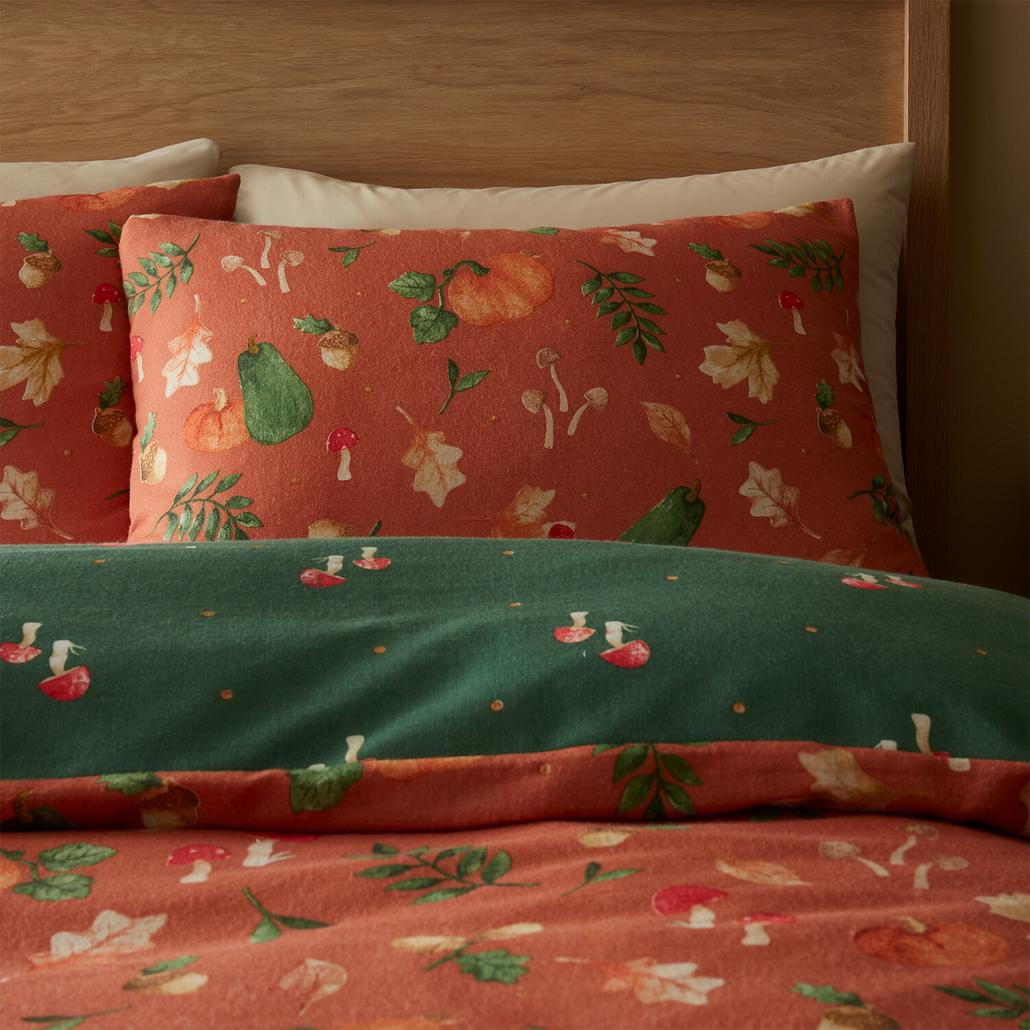 Pumpkin Harvest Duvet Set Rust Double Image 3