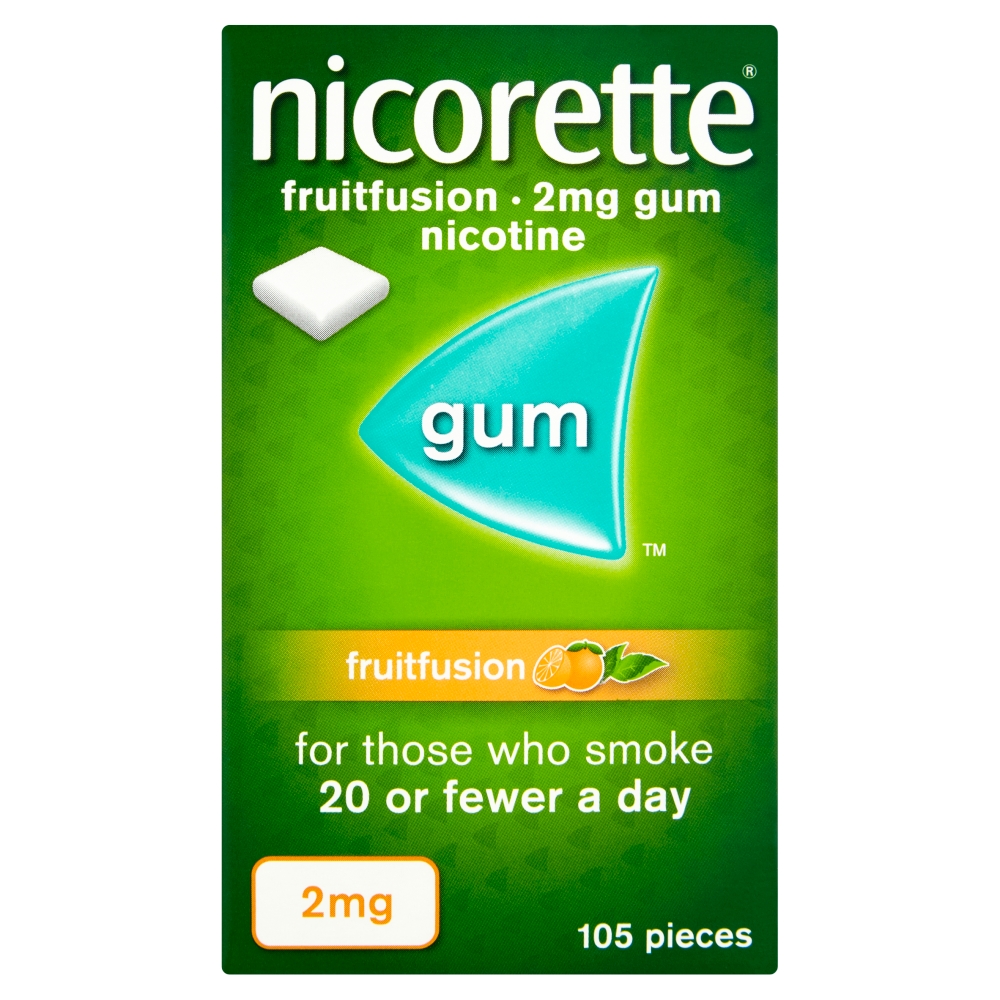 Nicorette Fruit Fusion Chewing Gum 2mg 105 pieces Image 1