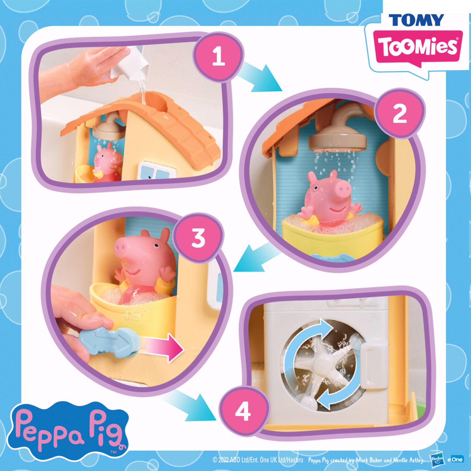 Tomy Toomies Peppa's House Bath Playset Image 3