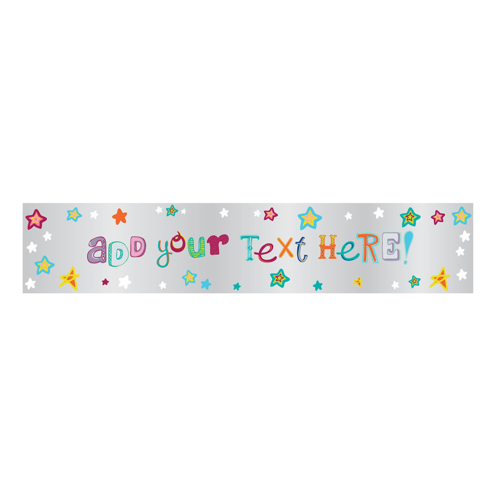 Wilko 1.3m Personalisable Party Banner Image