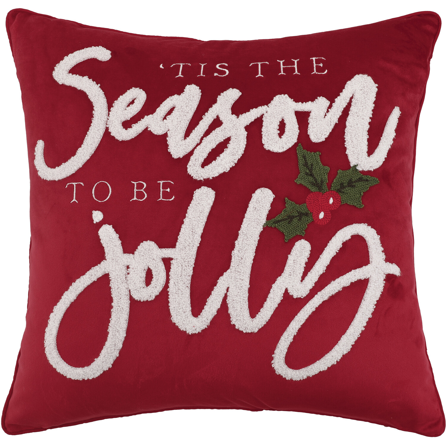 Season To Be Jolly Cushion - Red Image 1