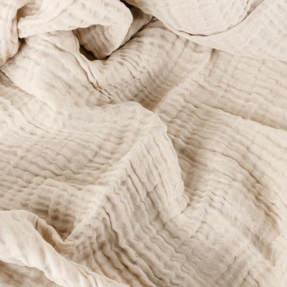 Yard Lark Natural Muslin Cotton Throw 130 x 180cm Image 5