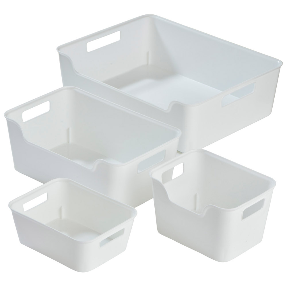 Wilko Medium White Storage Box Image 2
