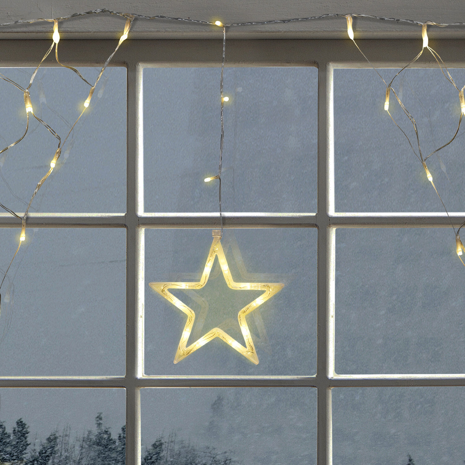 Star Curtain LightWhite Image 3