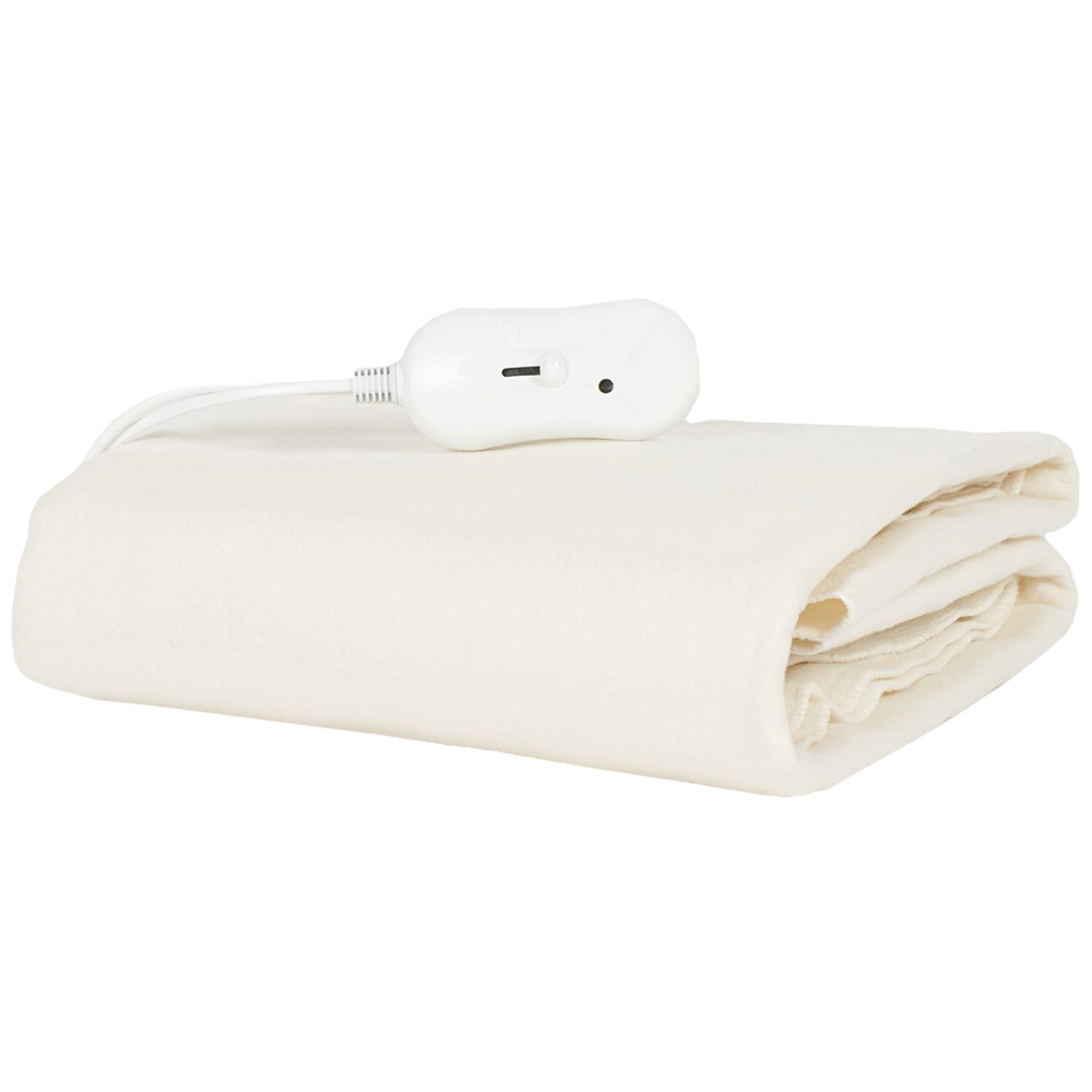 Silent Night Comfort Control Double White Electric Blanket Image 1