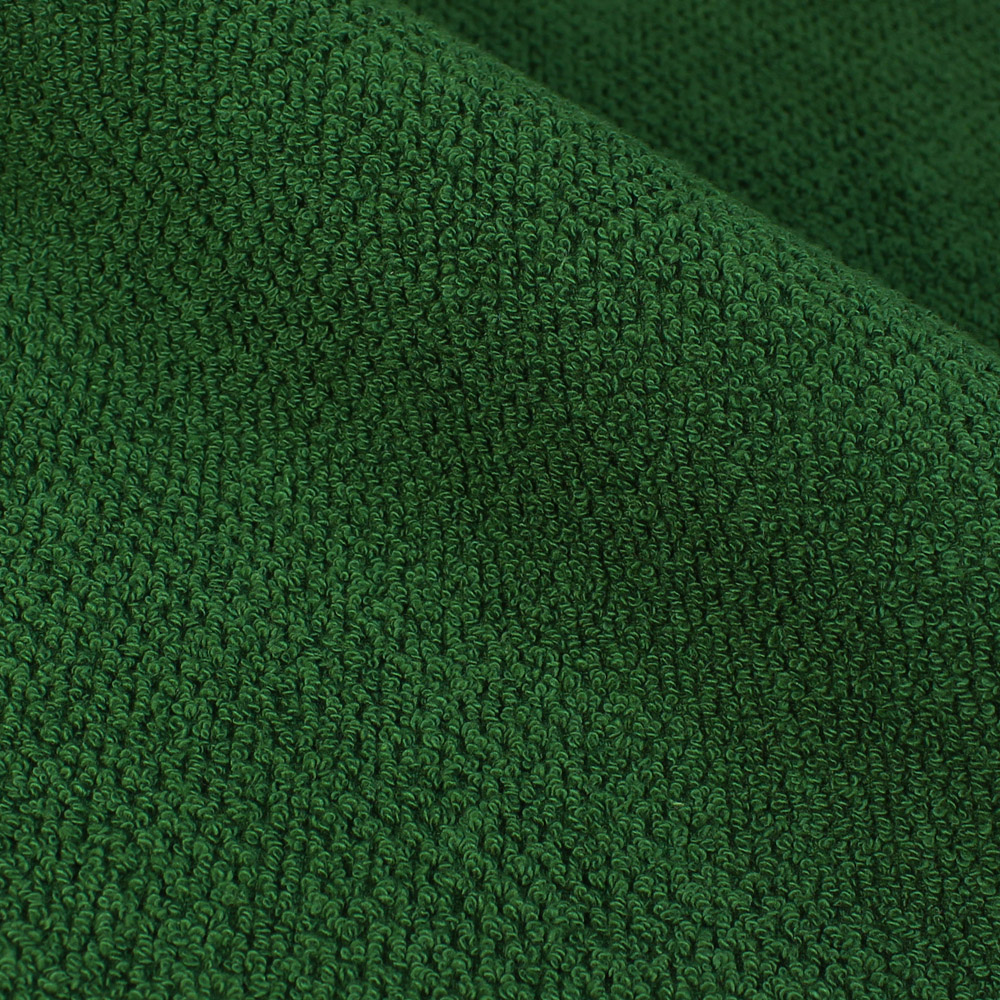 furn. Textured Cotton Dark Green Bath Sheet Image 3