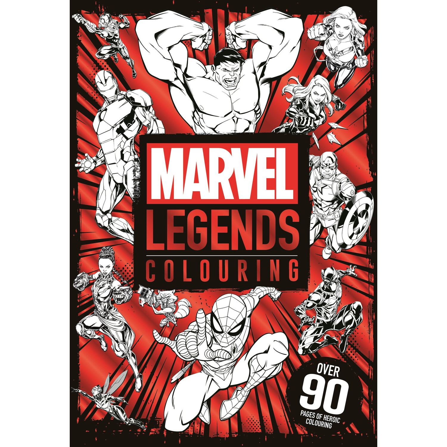 Marvel Legends Colouring Book Image 1