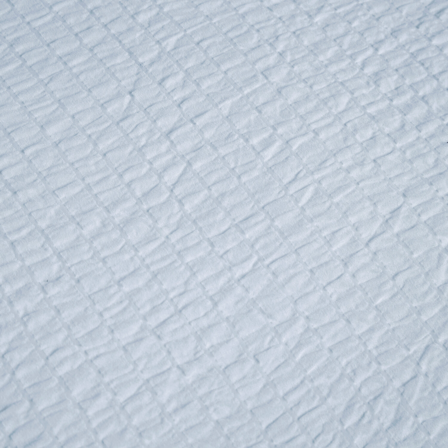 Seersucker Washable Duvet Set White King Image 3