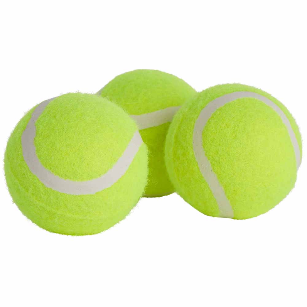 Wilko Tennis Balls 3 Pack Wilko