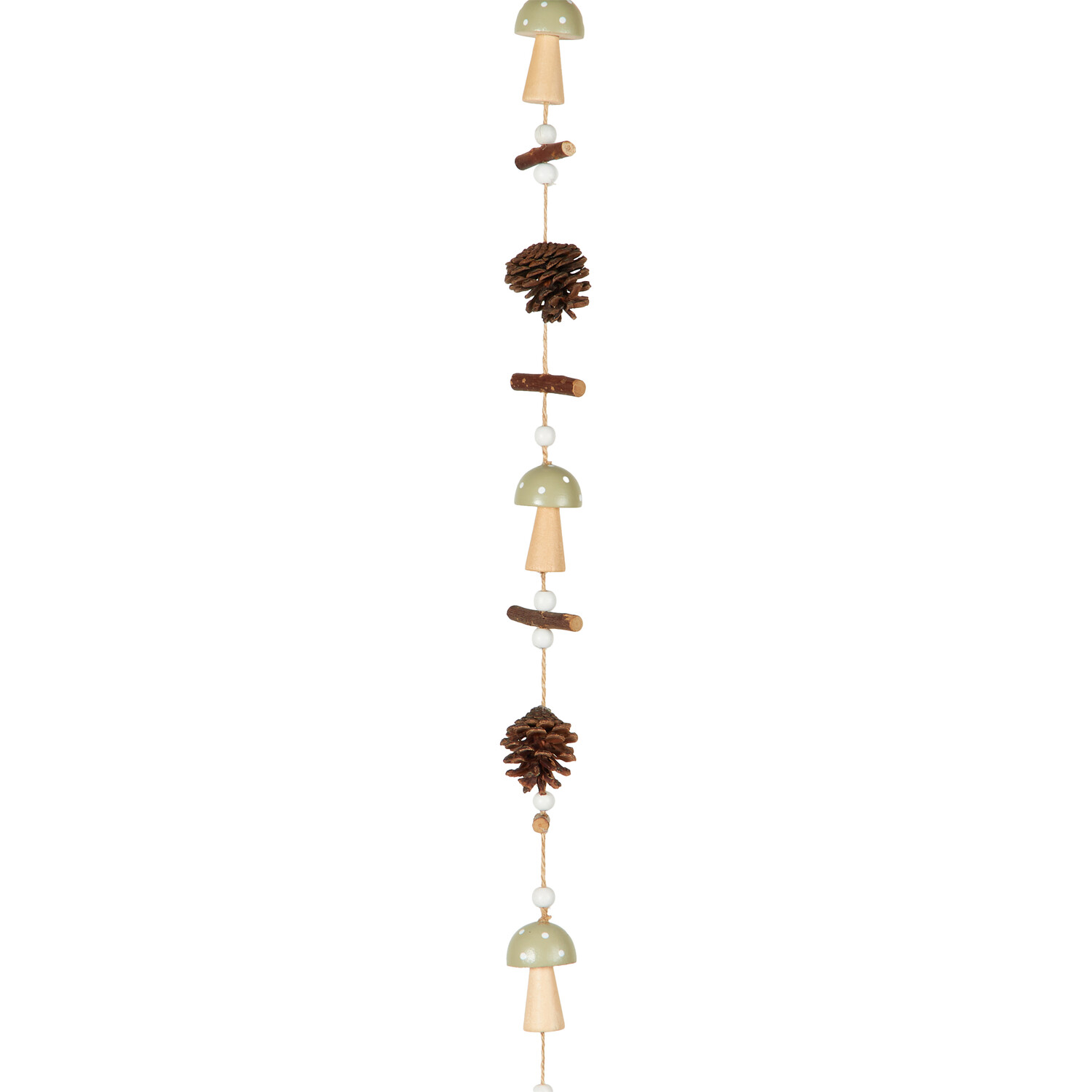 Wooden Mushroom Garland Image 2