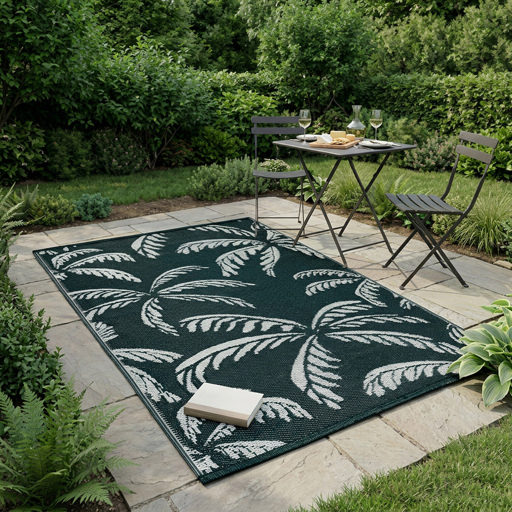 Paradise Palm Outdoor Rug Green Image 2