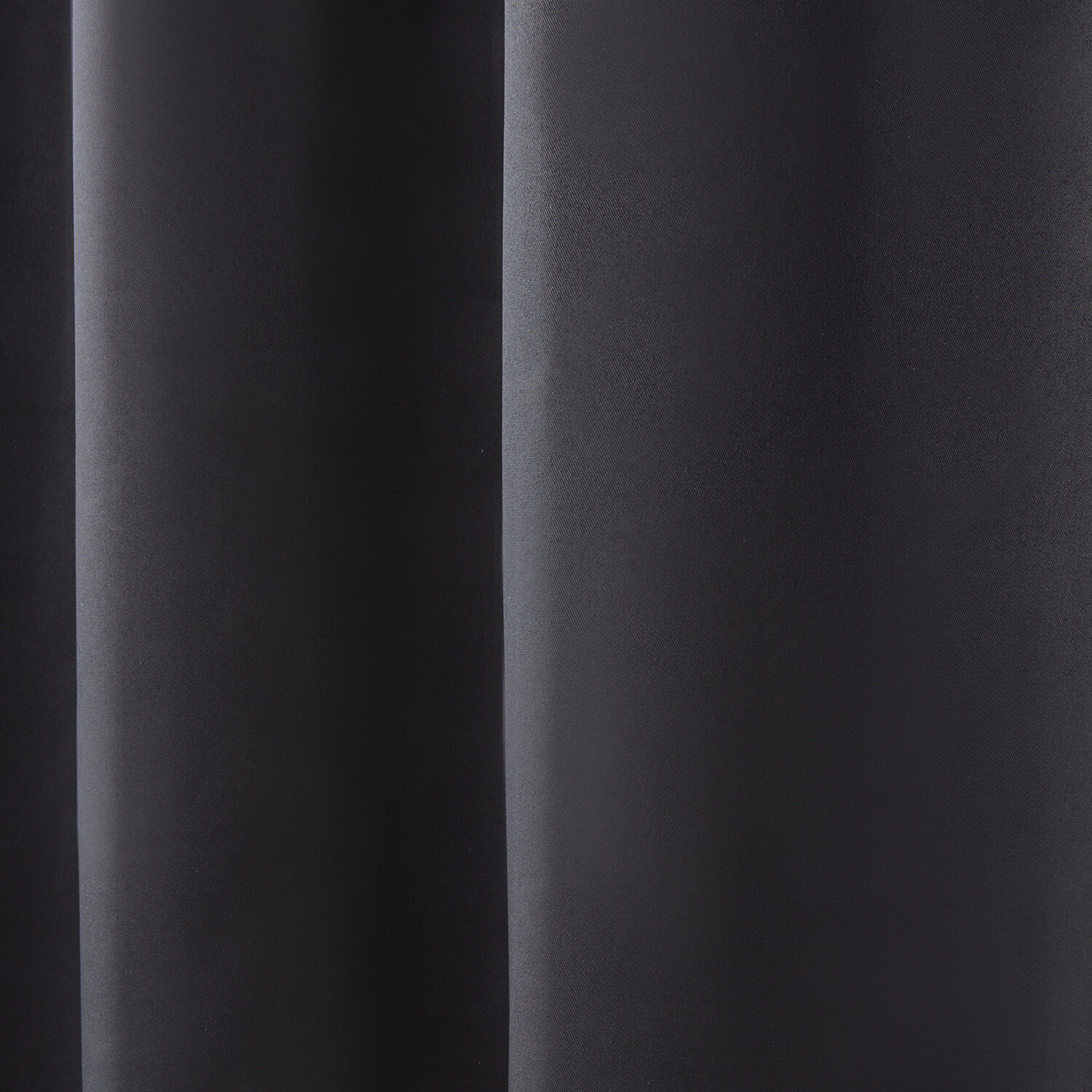 My Home Oxford Charcoal Blackout Eyelet Curtain 168 x 137cm Image 2