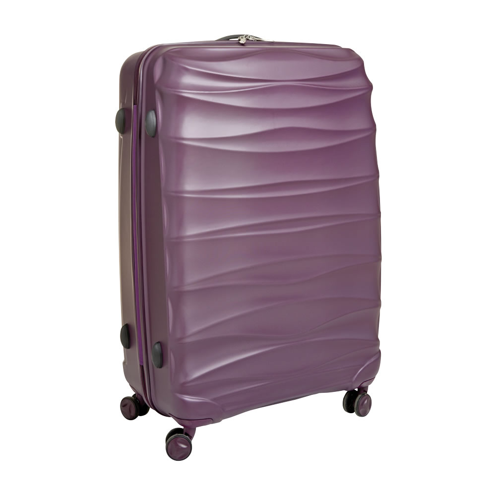 Wilko Lightweight Purple Hard Shell Large Case 28in Wilko