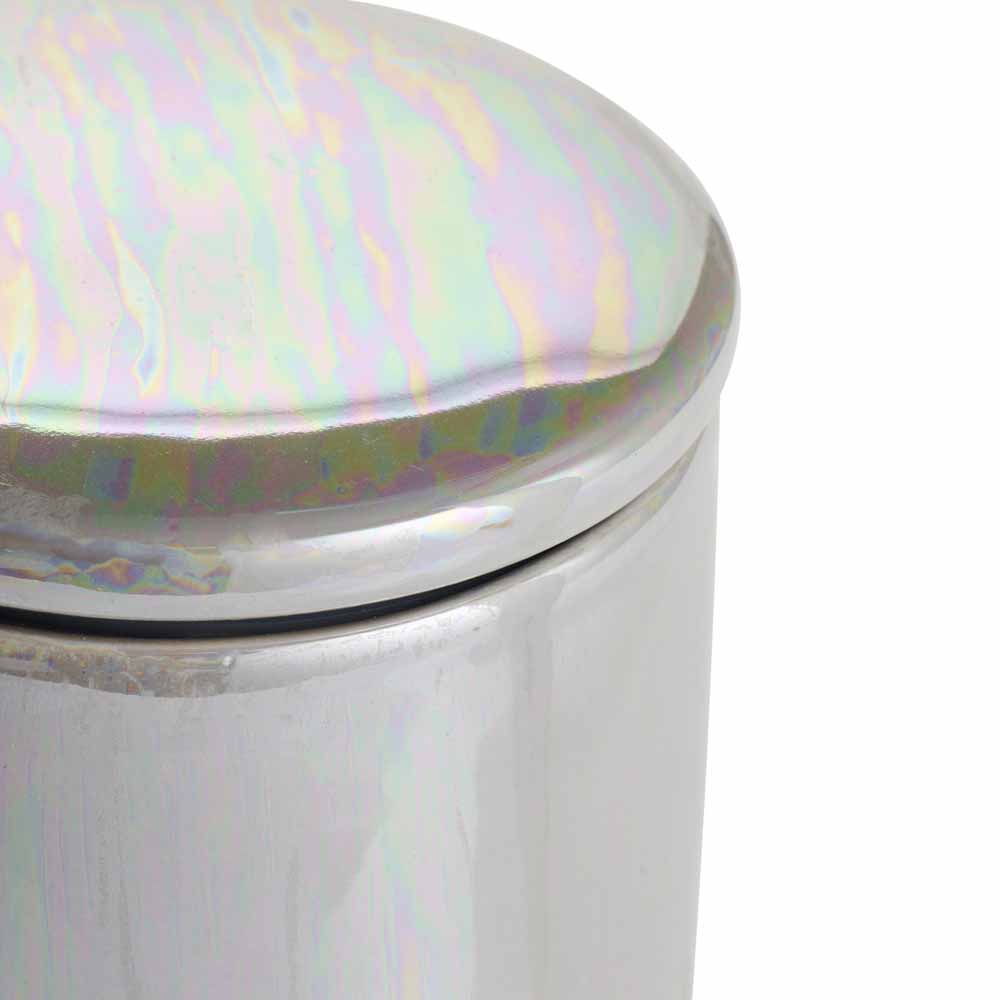 Wilko Grey Pearlescent Canister Image 2