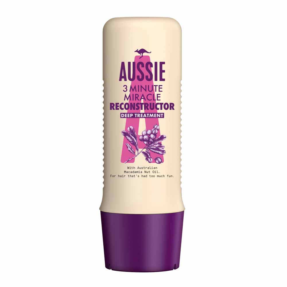 Aussie 3 Minute Miracle Reconstructor for Damaged Hair 250ml Image 2