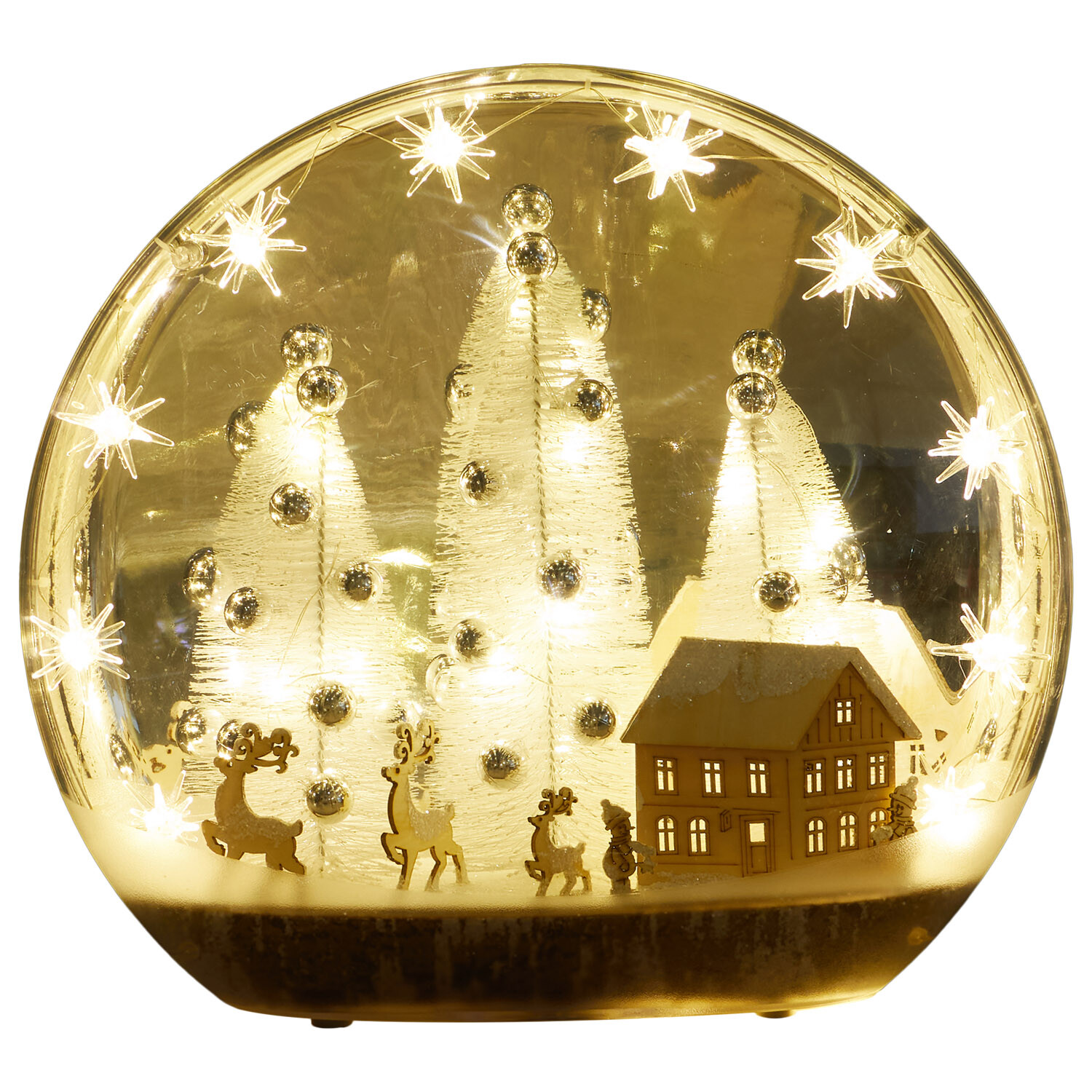 LED Winter Village Scene - White Image 3