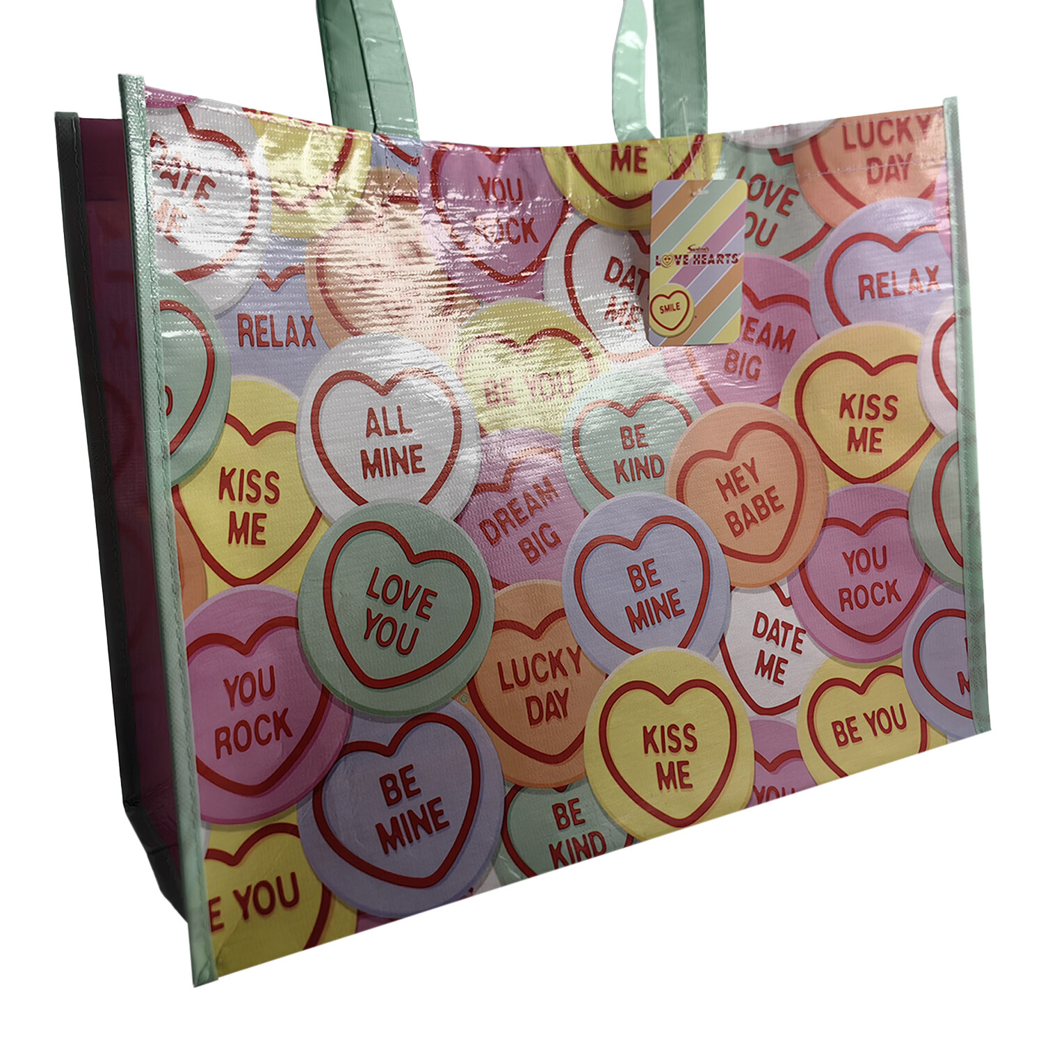 Love Hearts Shopper Bag - Pink Image 2
