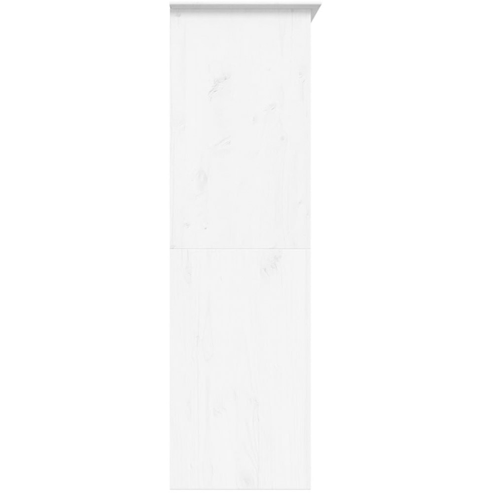 vidaXL Bodo 3 Door White Solid Wood Pine Wardrobe Image 5